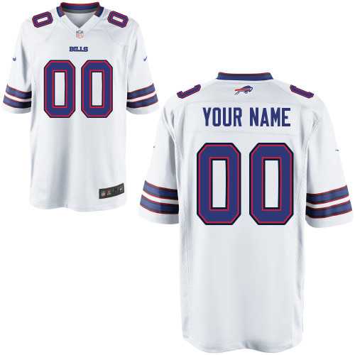 Youth Nike Buffalo Bills Customized White Team Color Stitched NFL Game Jersey,We sell and wholesale Youth Nike Buffalo Bills Customized White Team Color Stitched NFL Game Jersey on line form chian!